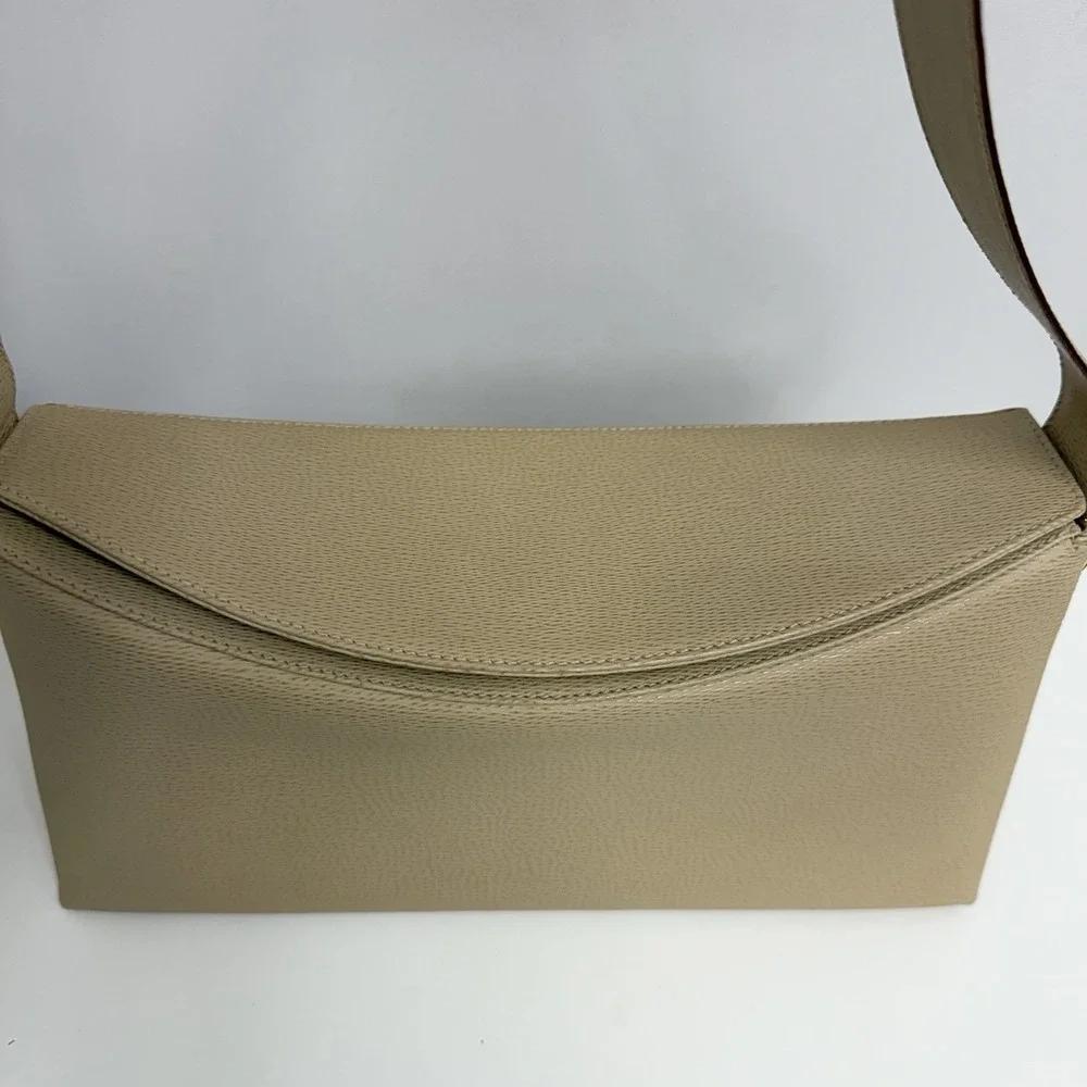 Vintage Salvatore Ferragamo Leather Purse Khaki Beige NWT $495.00 Gazzella
